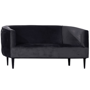 Divano velluto grigio antracite 2 posti