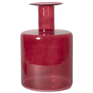 Bottiglione decorativo in vetro porpora