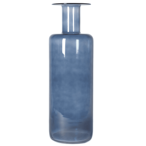Bottiglione vetro azzurro per eventi e decorazioni