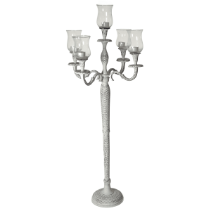Candelabro bianco pitonato