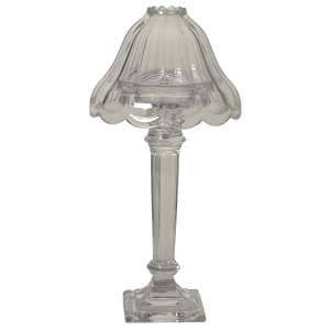 Lume porta candela in vetro