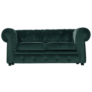 Divano velluto verde smeraldo 2 posti