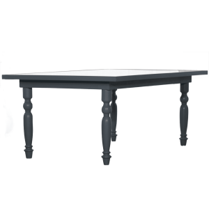 Tavolo rettangolare specchio bordo grigio antracite 200x120 cm