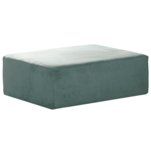 Pouf velluto verde menta 4 posti