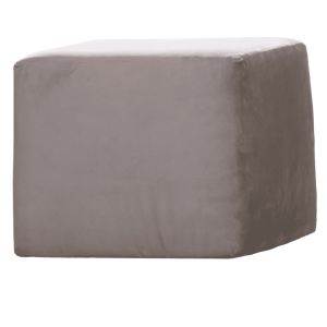 Pouf velluto rosa 1 posto