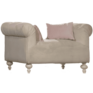 Divano velluto elegant panna 2 posti