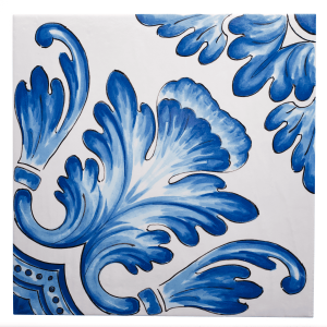 Sottopiatto in maiolica quadrata