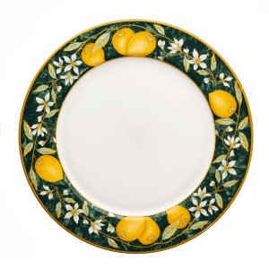 Sottopiatto con decoro limoni