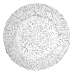 Sottopiatto in vetro lavorato