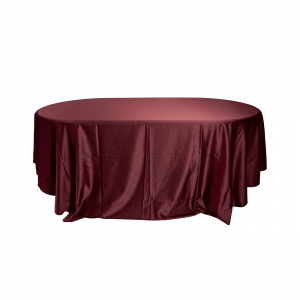 Tovaglia raso bordeaux diametro 280 cm